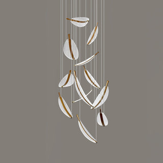 Lustra Lustre Leaf Acrylic Gold Elegant Modern