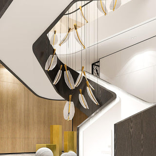 Lustra Lustre Leaf Acrylic Gold Elegant Modern