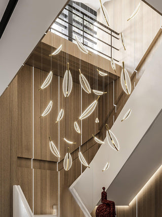 Lustra Lustre Leaf Acrylic Gold Elegant Modern