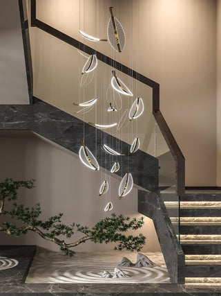 Lustra Lustre Leaf Acrylic Gold Elegant Modern