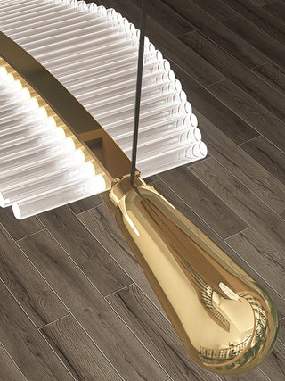 Lustra Lustre Leaf Acrylic Gold Elegant Modern