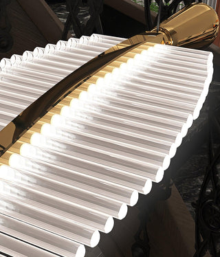 Lustra Lustre Leaf Acrylic Gold Elegant Modern