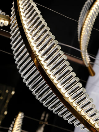 Lustra Lustre Leaf Acrylic Gold Elegant Modern