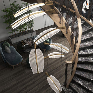 Lustra Lustre Leaf Acrylic Gold Elegant Modern