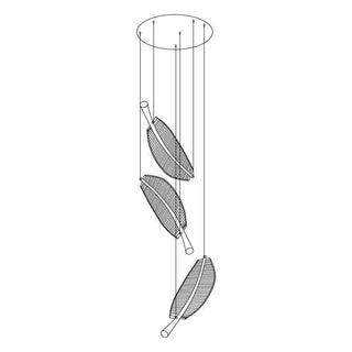 Lustra Lustre Leaf Acrylic Gold Elegant Modern