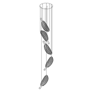 Lustra Lustre Leaf Acrylic Gold Elegant Modern