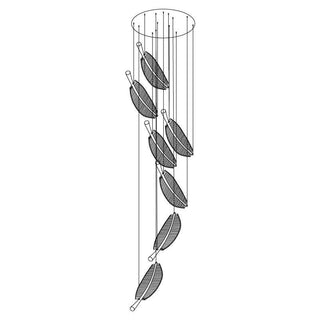 Lustra Lustre Leaf Acrylic Gold Elegant Modern
