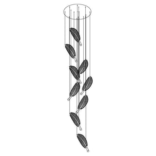 Lustra Lustre Leaf Acrylic Gold Elegant Modern