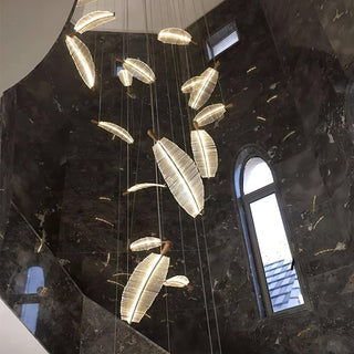 Lustra Lustre Leaf Acrylic Gold Elegant Modern