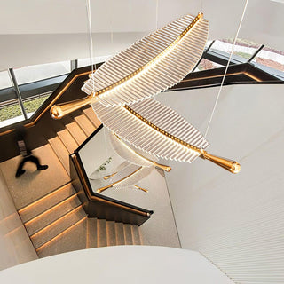 Lustra Lustre Leaf Acrylic Gold Elegant Modern
