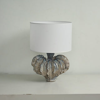 Leaf Shaped Ceramic Table Lamp-Neutral Decor