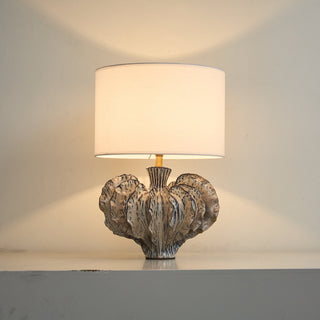 Leaf Shaped Ceramic Table Lamp-Neutral Decor