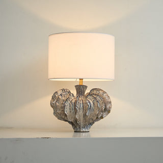 Leaf Shaped Ceramic Table Lamp-Neutral Decor