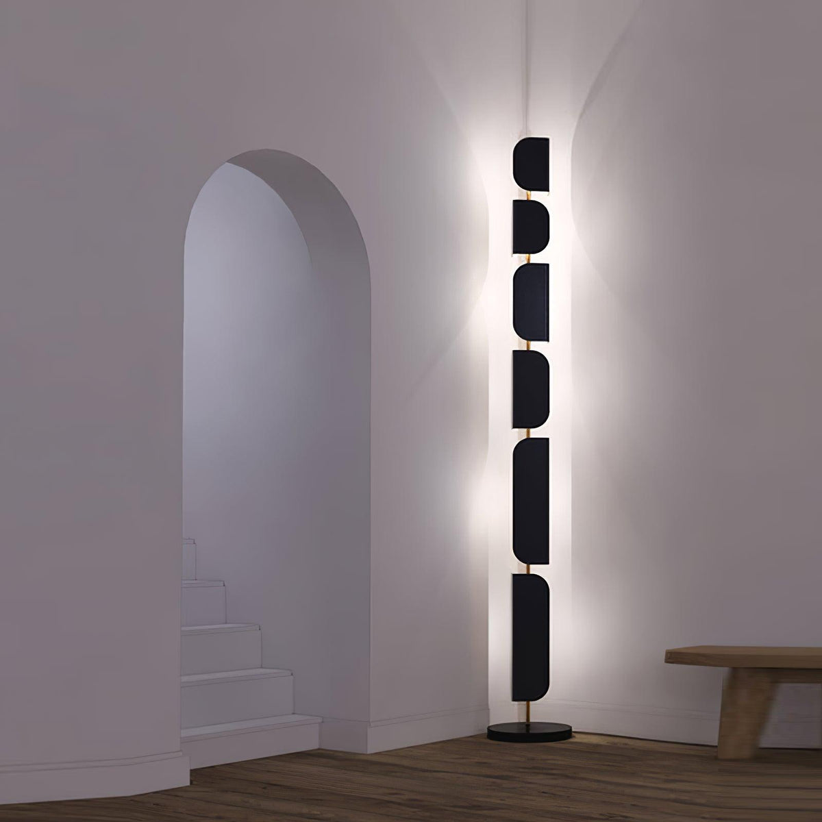 Catharil Lampadaire Moderne Géométrique