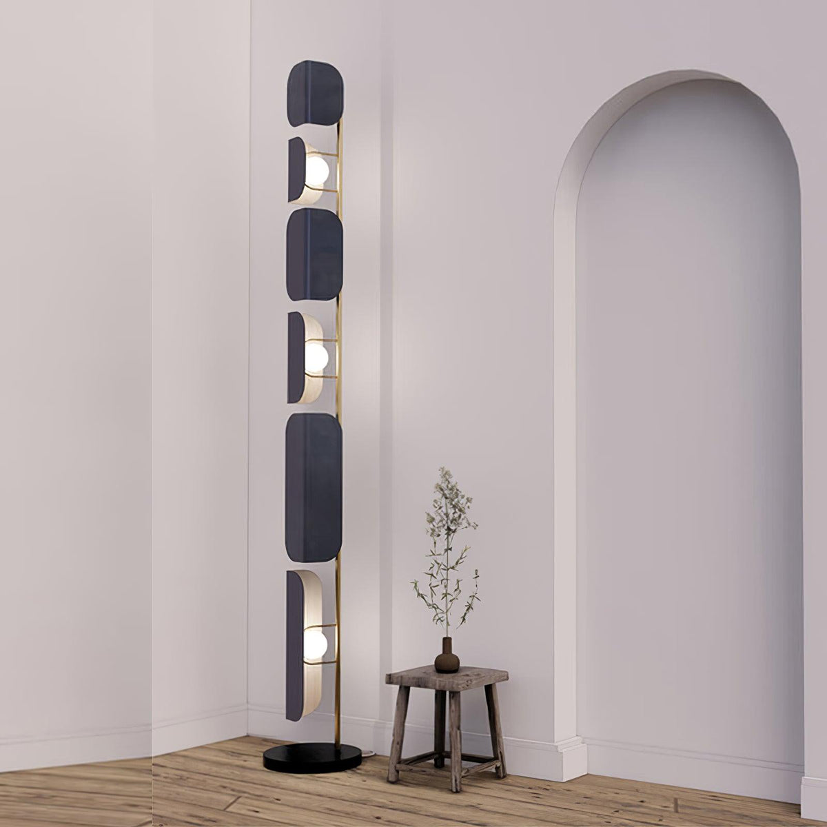 Catharil Lampadaire Moderne Géométrique