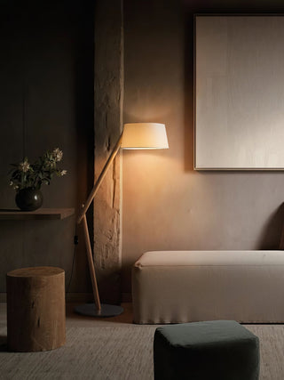 Cethar Lampadaire en Tissu Scandinavien