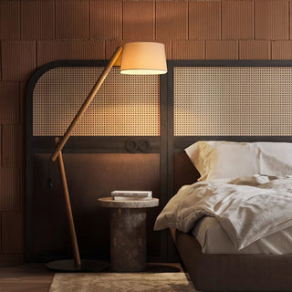 Cethar Lampadaire en Tissu Scandinavien