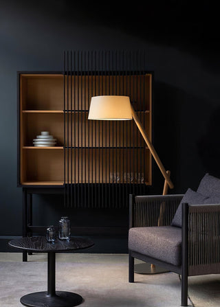 Cethar Lampadaire en Tissu Scandinavien