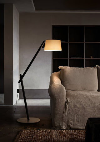 Cethar Lampadaire en Tissu Scandinavien