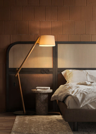 Cethar Lampadaire en Tissu Scandinavien