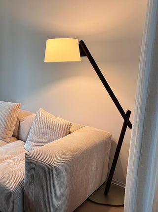 Cethar Lampadaire en Tissu Scandinavien