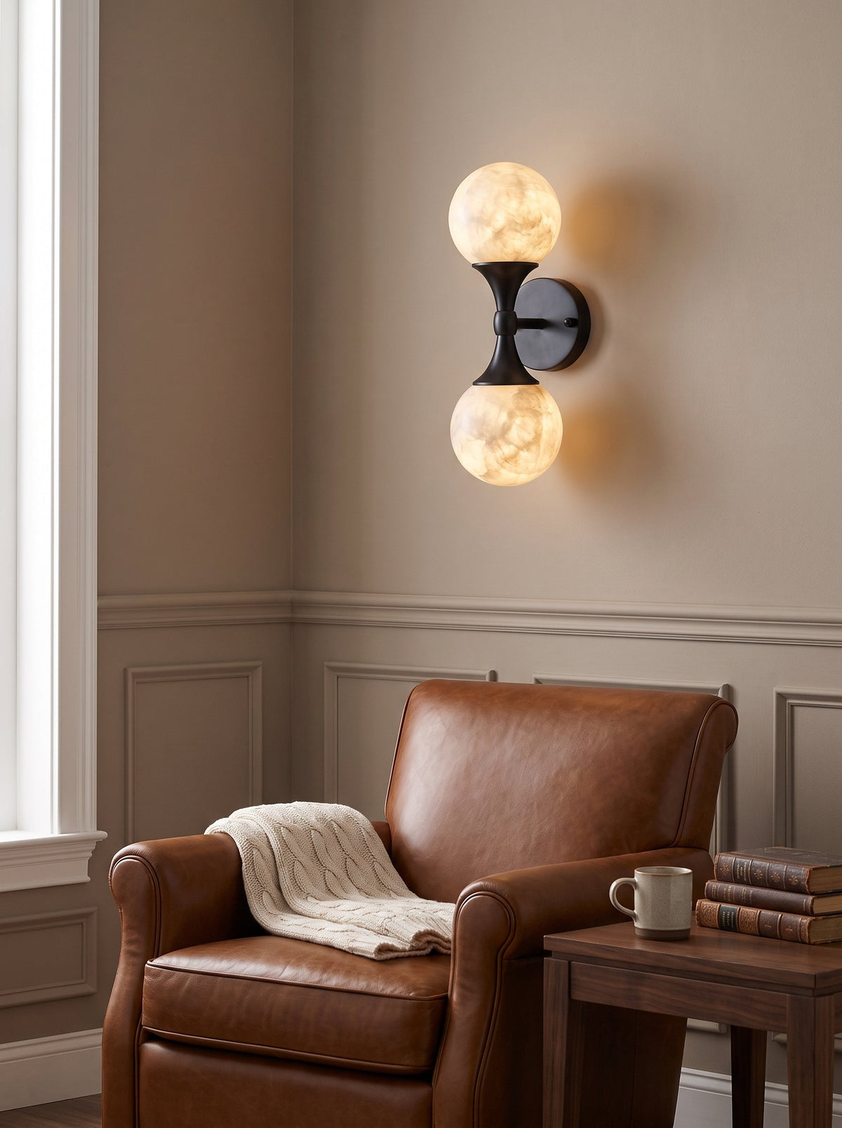 Ulverford Applique Murale Double En Albâtre – vue 13