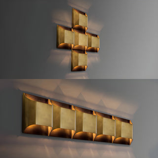 Hardy Applique Murale d'Art Nordic en Laiton-Luire