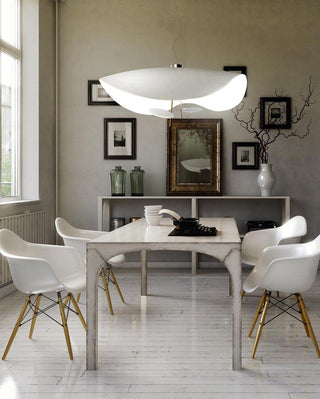 Lustra Suspension Lampe Abat-jour Courbé Noir et Or-Luire