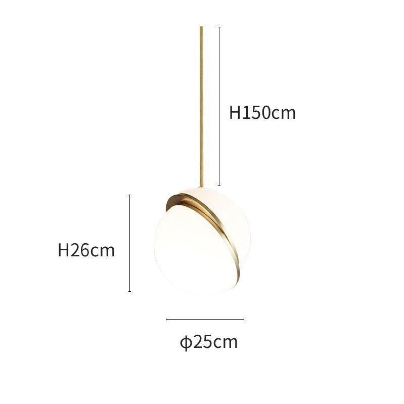 Grevelia Suspension Minimaliste en Verre