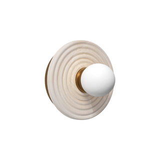 Lampe Murale en Albâtre et Verre Moderne Minimaliste Syraean