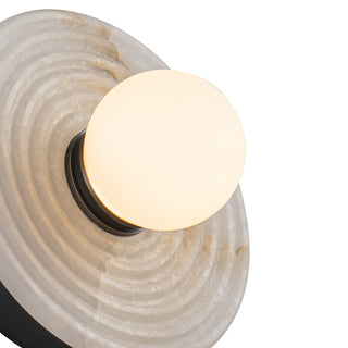 Lampe Murale en Albâtre et Verre Moderne Minimaliste Syraean