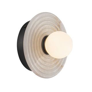 Lampe Murale en Albâtre et Verre Moderne Minimaliste Syraean