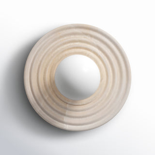 Lampe Murale en Albâtre et Verre Moderne Minimaliste Syraean