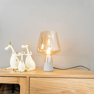 Elairella Lampe de Table Minimaliste en Ciment