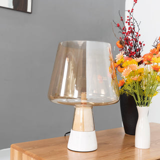 Elairella Lampe de Table Minimaliste en Ciment