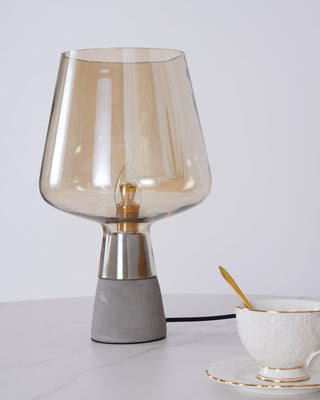 Elairella Lampe de Table Minimaliste en Ciment