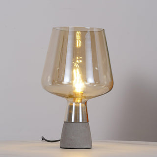 Elairella Lampe de Table Minimaliste en Ciment