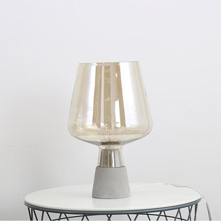 Elairella Lampe de Table Minimaliste en Ciment