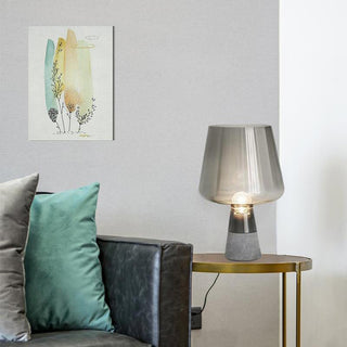 Elairella Lampe de Table Minimaliste en Ciment