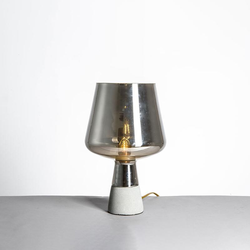 Elairella Lampe de Table Minimaliste en Ciment