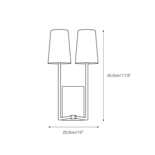 Lampe Murale en Tissu et Laiton Art Vintage Sytheir