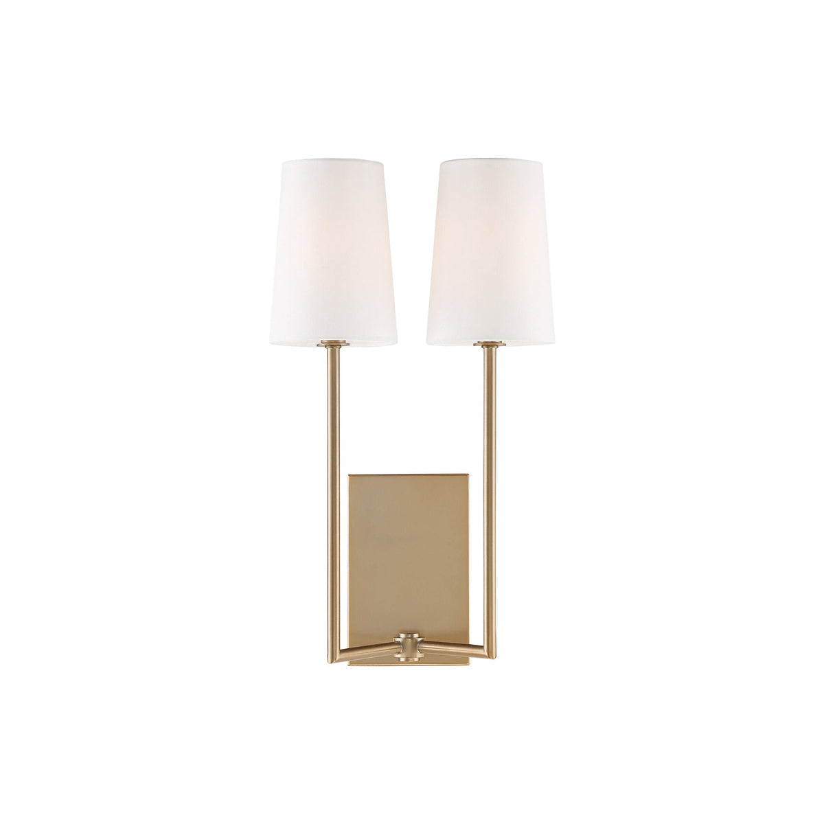 Lampe Murale en Tissu et Laiton Art Vintage Sytheir