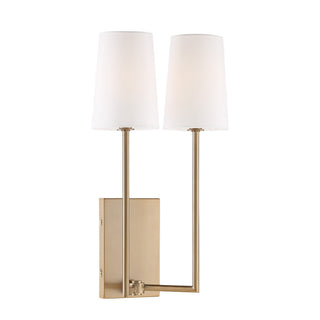 Lampe Murale en Tissu et Laiton Art Vintage Sytheir
