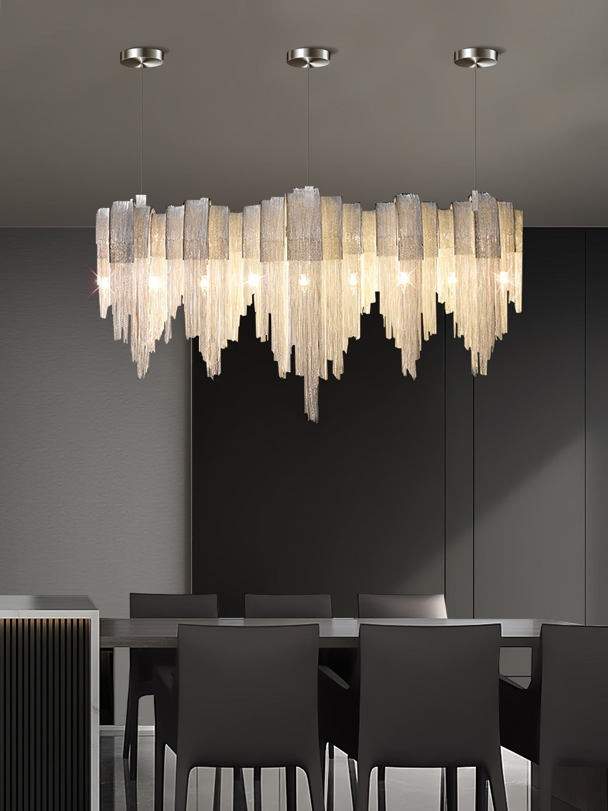 Ravius Lustre Superposé Chaîne Nickel Luxe
