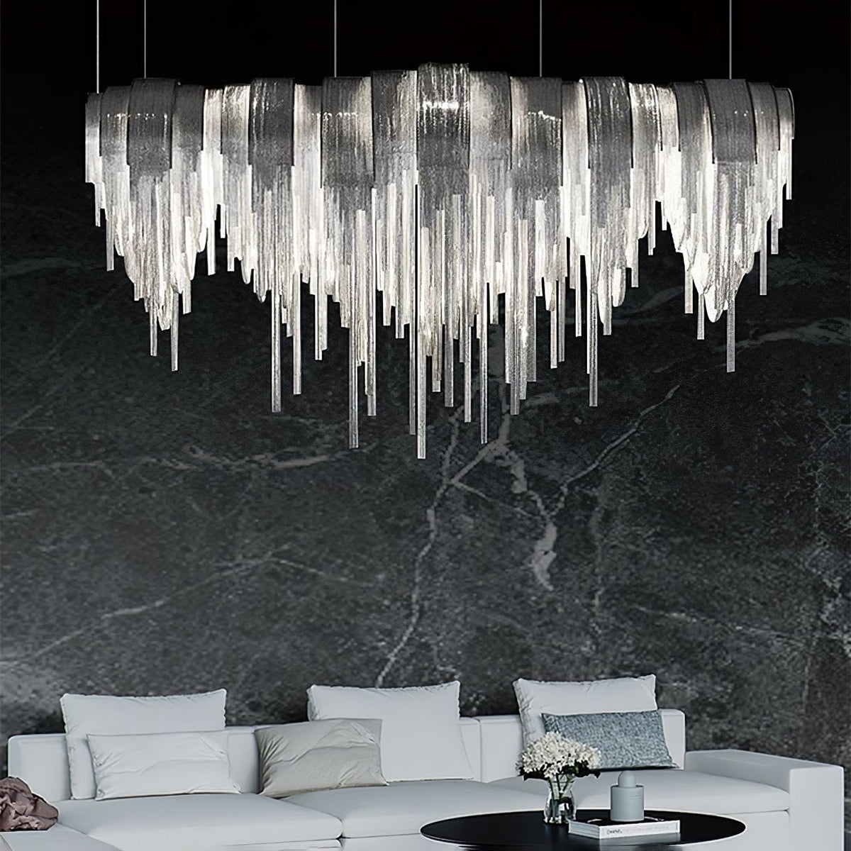 Ravius Lustre Superposé Chaîne Nickel Luxe