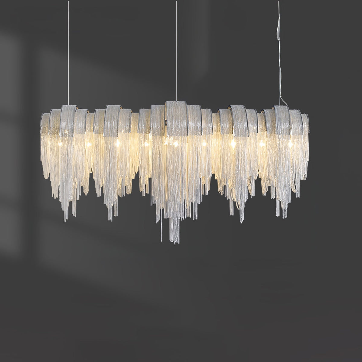 Ravius Lustre Superposé Chaîne Nickel Luxe