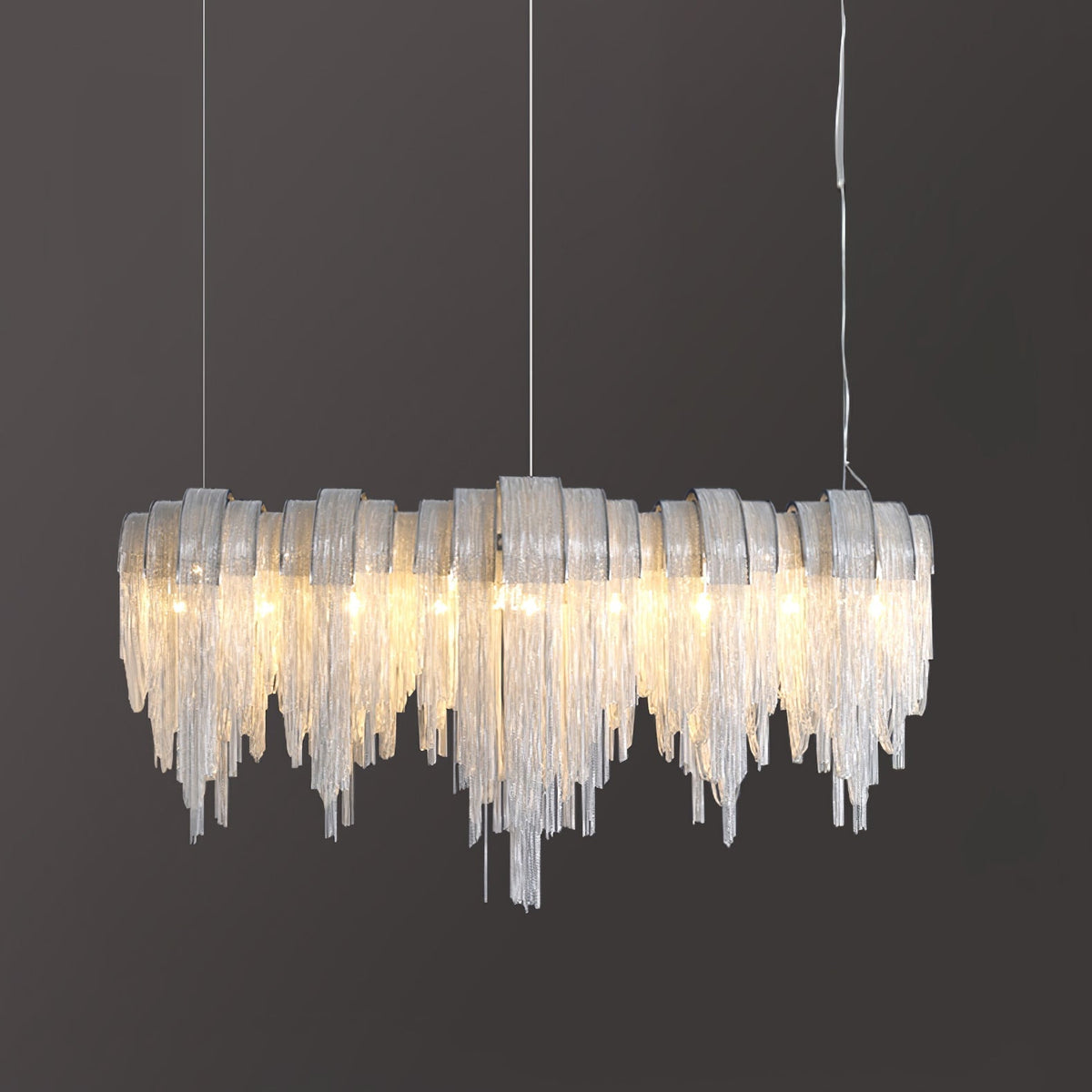 Ravius Lustre Superposé Chaîne Nickel Luxe