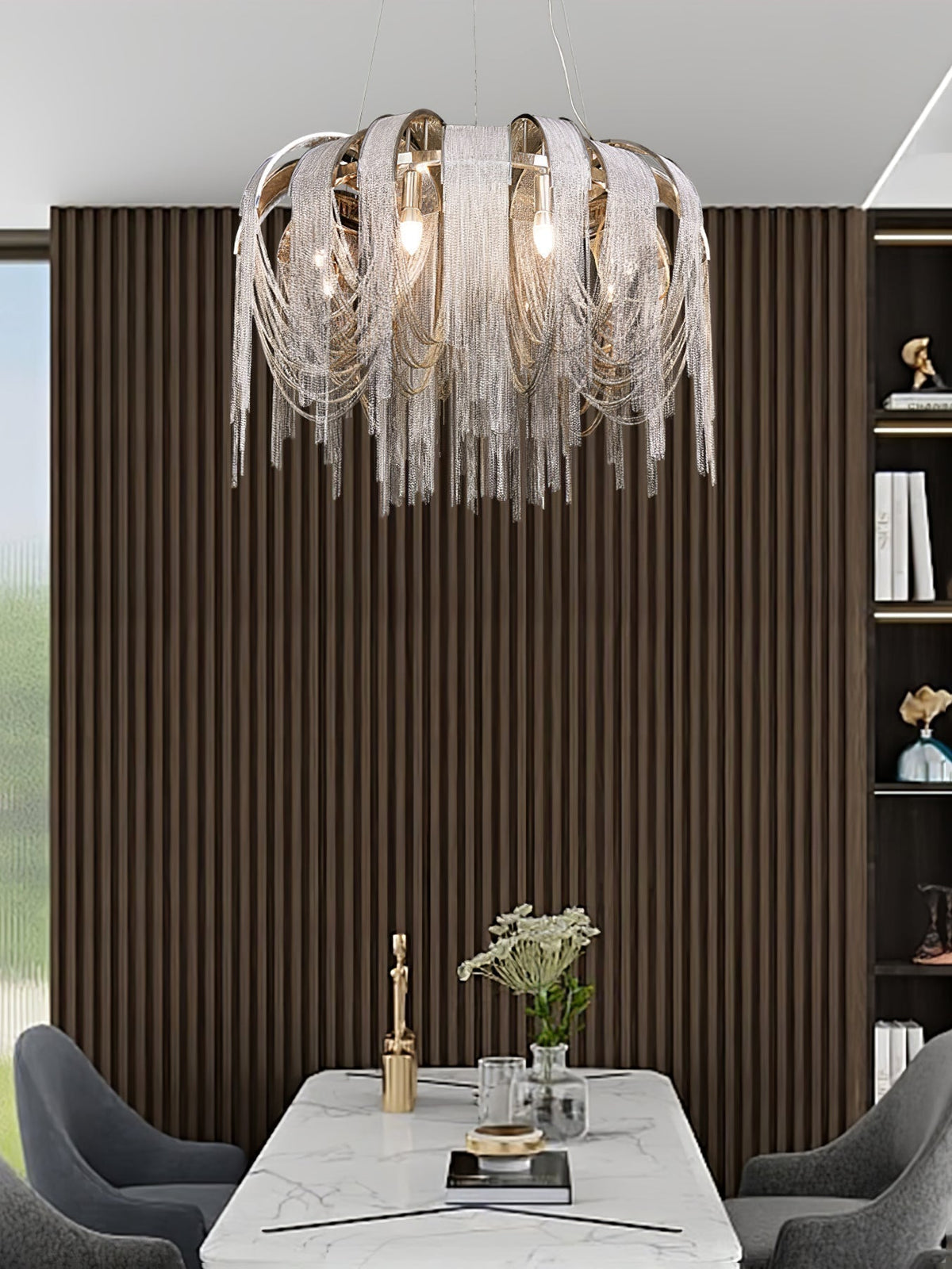 Ravius Lustre Superposé Chaîne Nickel Luxe
