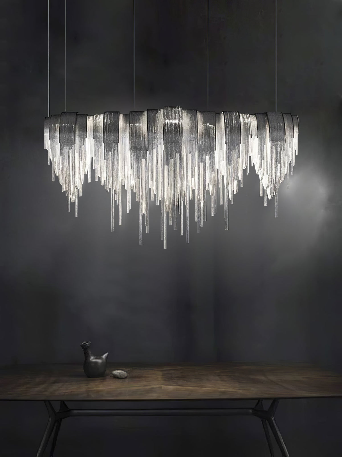 Ravius Lustre Superposé Chaîne Nickel Luxe