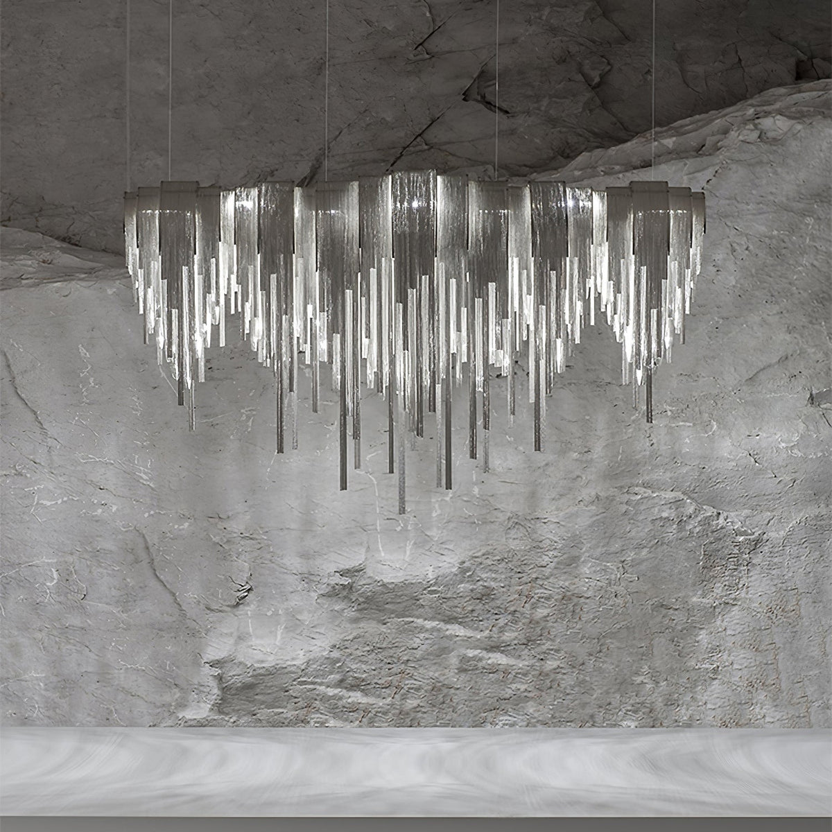 Ravius Lustre Superposé Chaîne Nickel Luxe